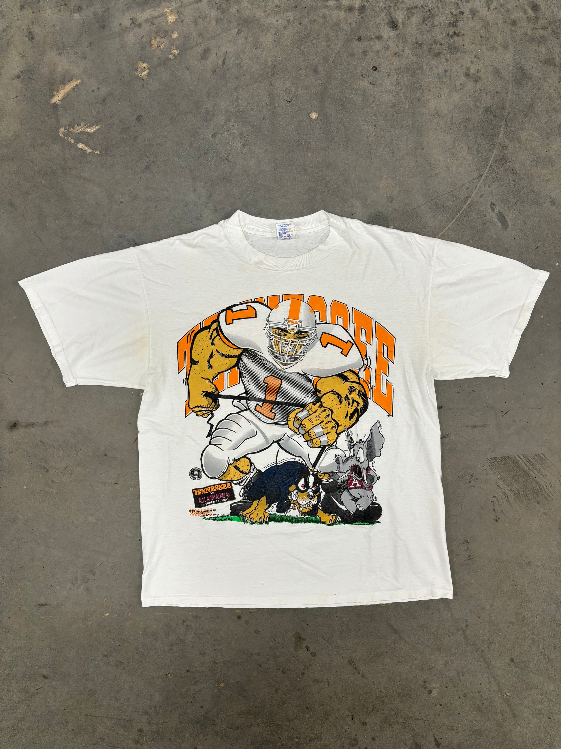 VINTAGE 1995 TENNESSEE VS ALABAMA SHIRT - XL