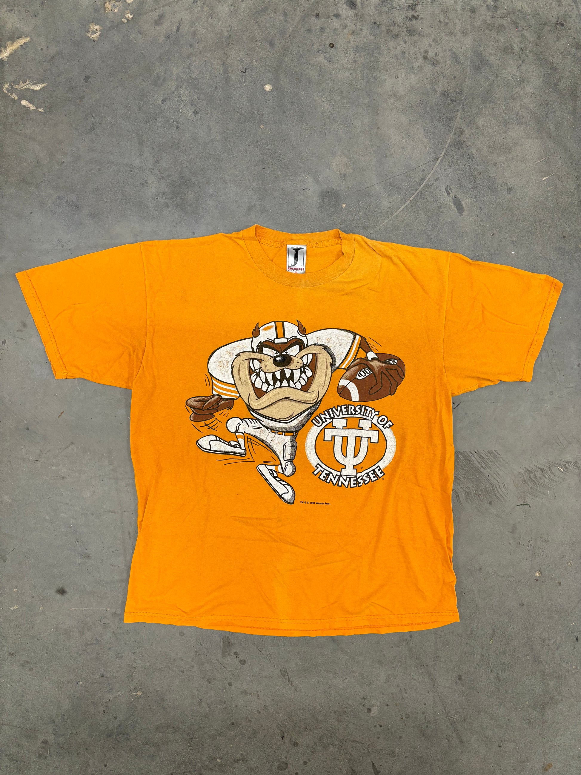 VINTAGE LOONEY TUNES TAZ FOOTBALL SHIRT - XL