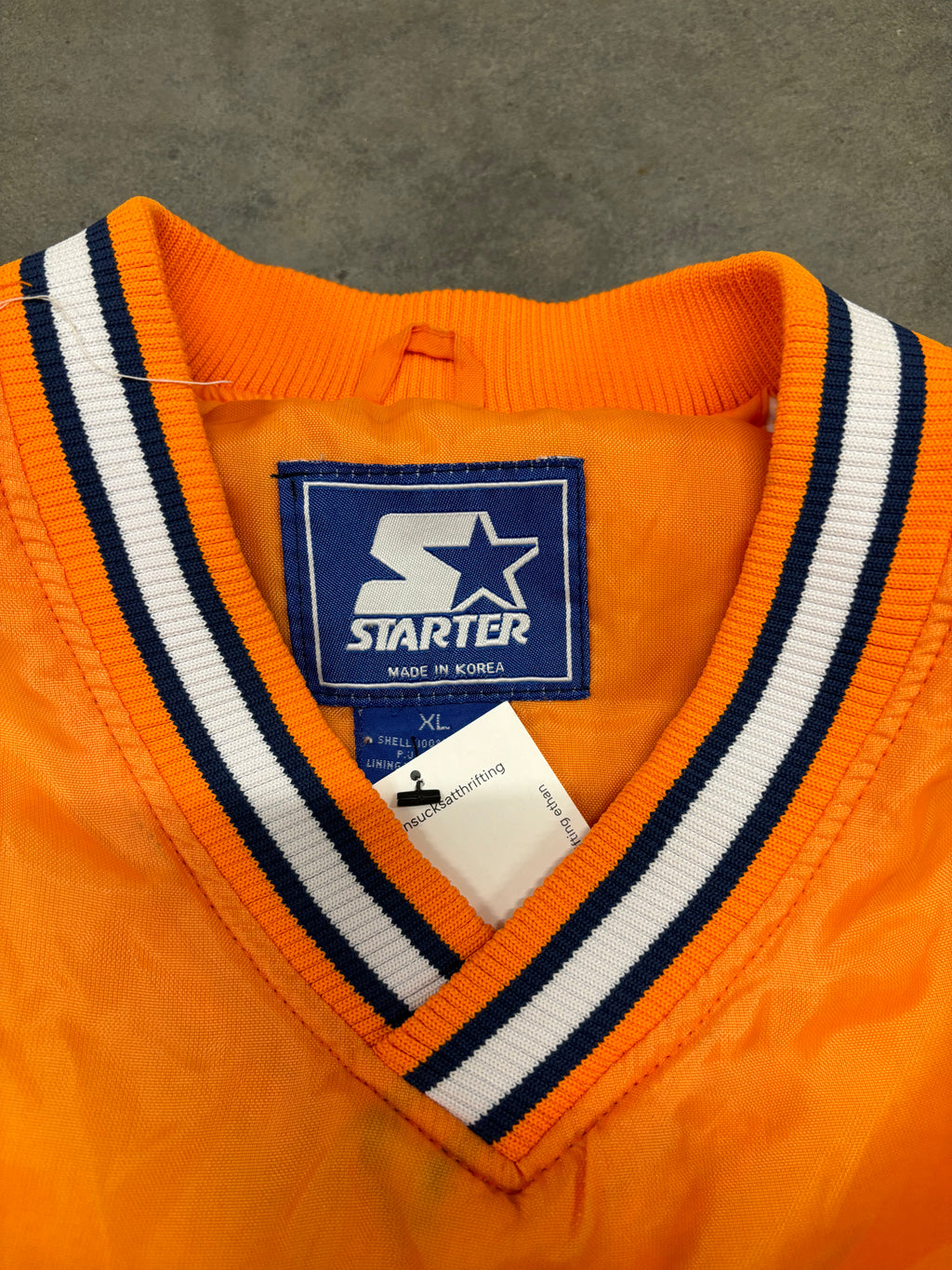 VINTAGE STARTER SPELLOUT WINDBREAKER - XL