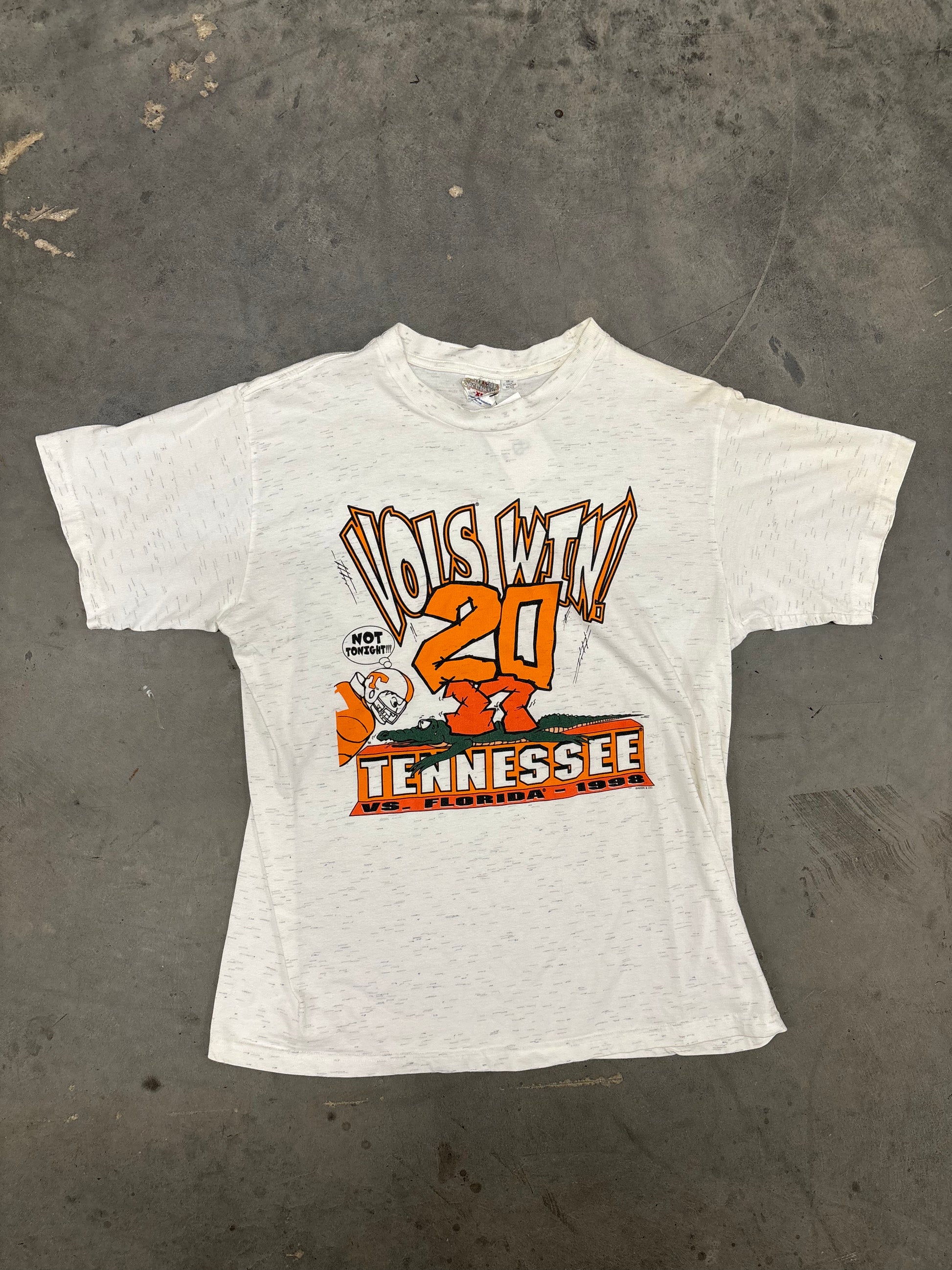 VINTAGE 1998 TENNESSEE VS FLORIDA SHIRT - L