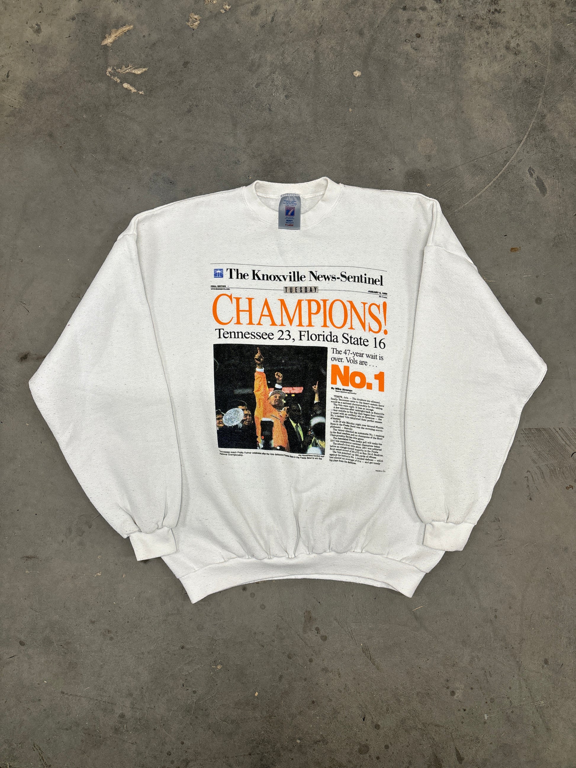 VINTAGE 1998 SEC CHAMPIONS SWEATSHIRT - XL