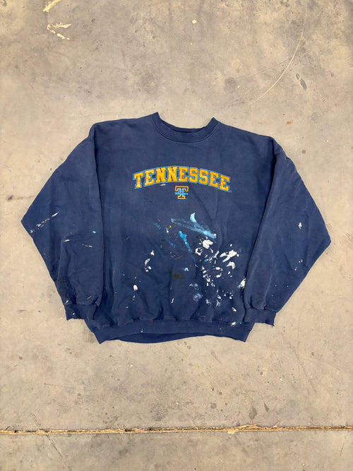 *DISTRESSED* VINTAGE LADY VOLS SPELLOUT SWEATSHIRT - XL