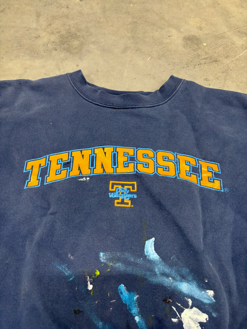*DISTRESSED* VINTAGE LADY VOLS SPELLOUT SWEATSHIRT - XL