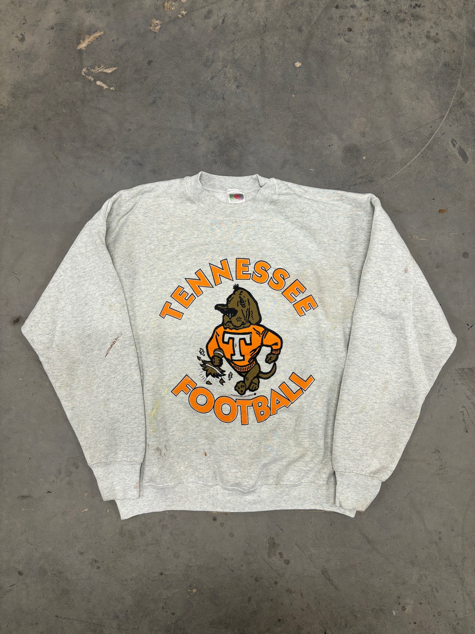*DISTRESSED* VINTAGE SMOKE BAD TO THE BONE SWEATSHIRT - L
