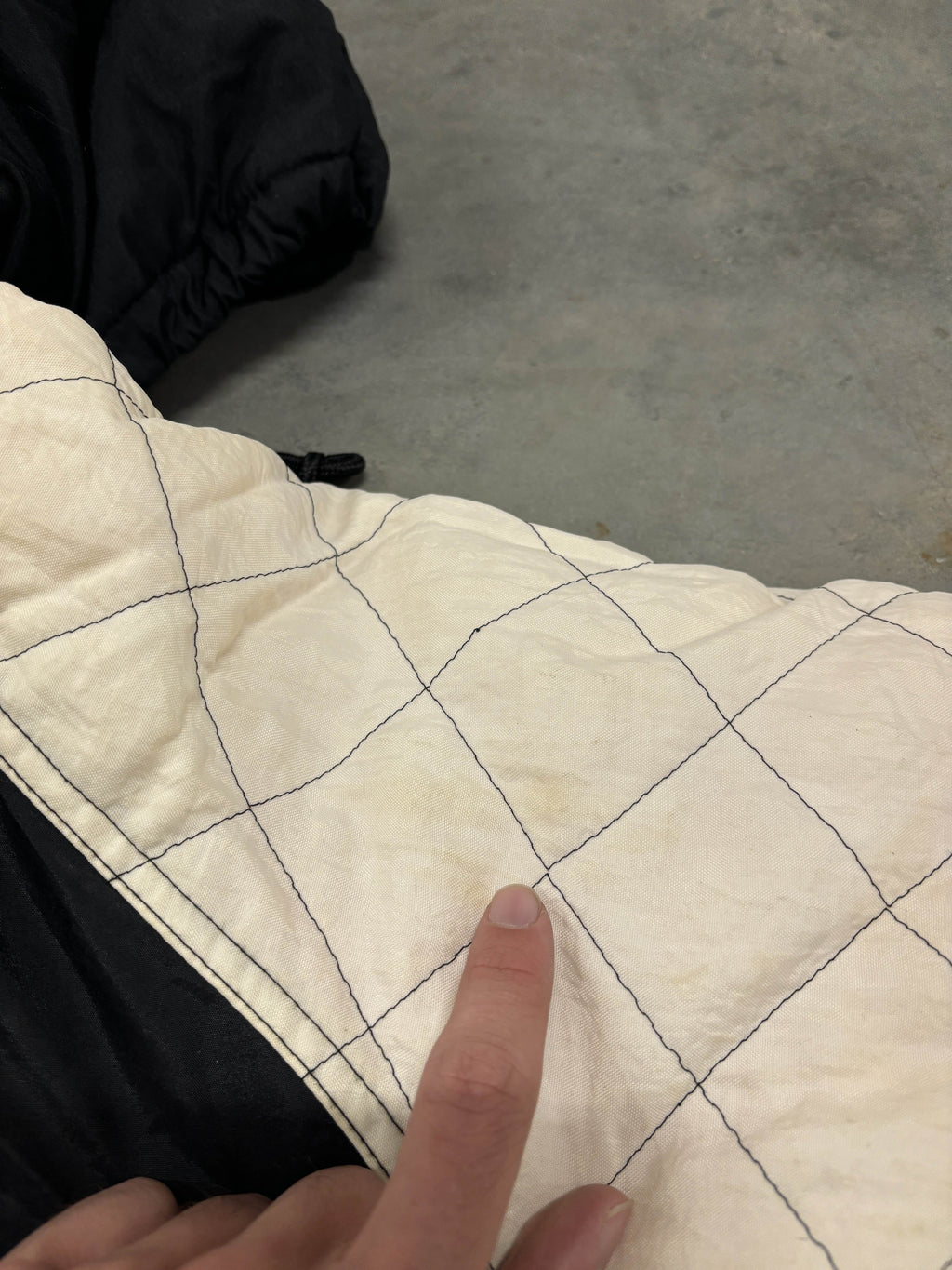 VINTAGE STARTER BLACK PUFFER - XL