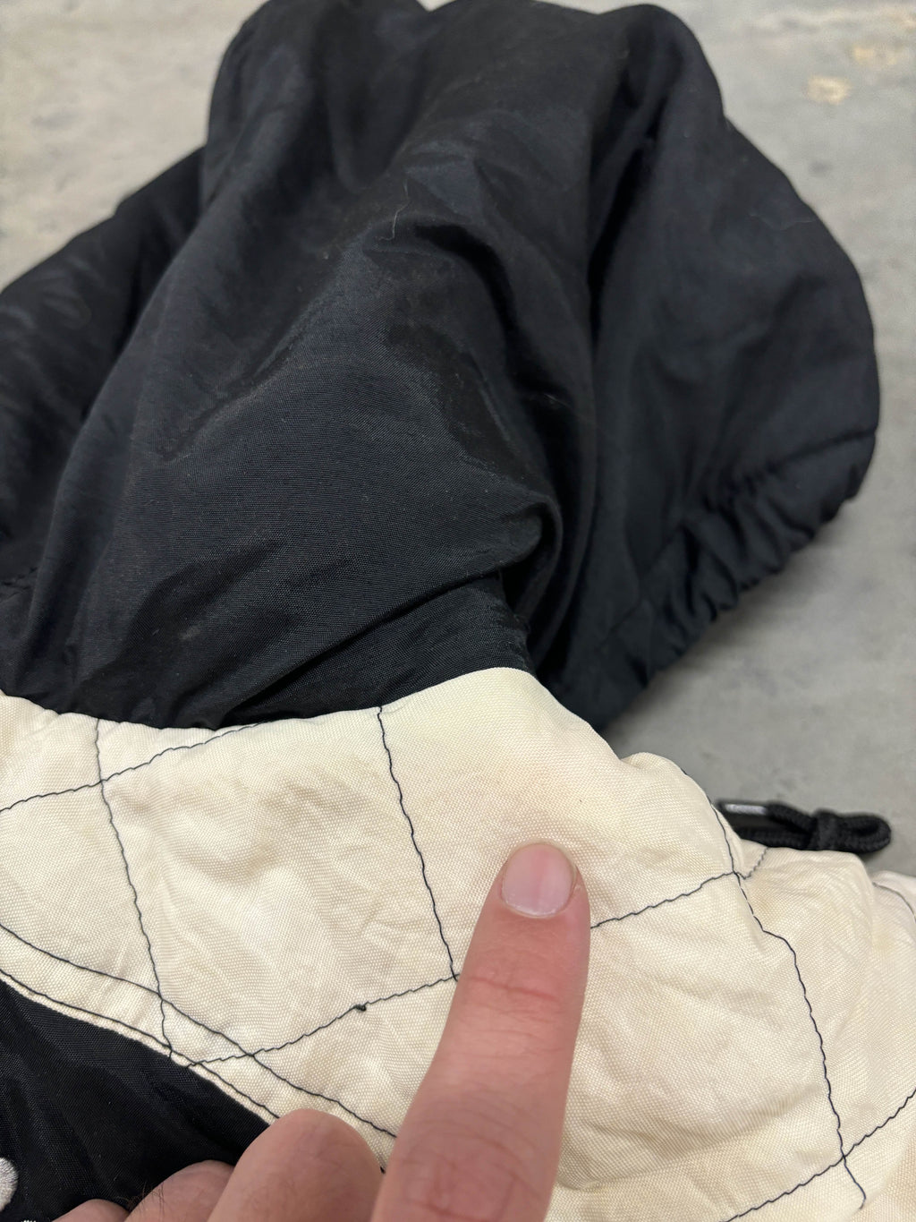 VINTAGE STARTER BLACK PUFFER - XL