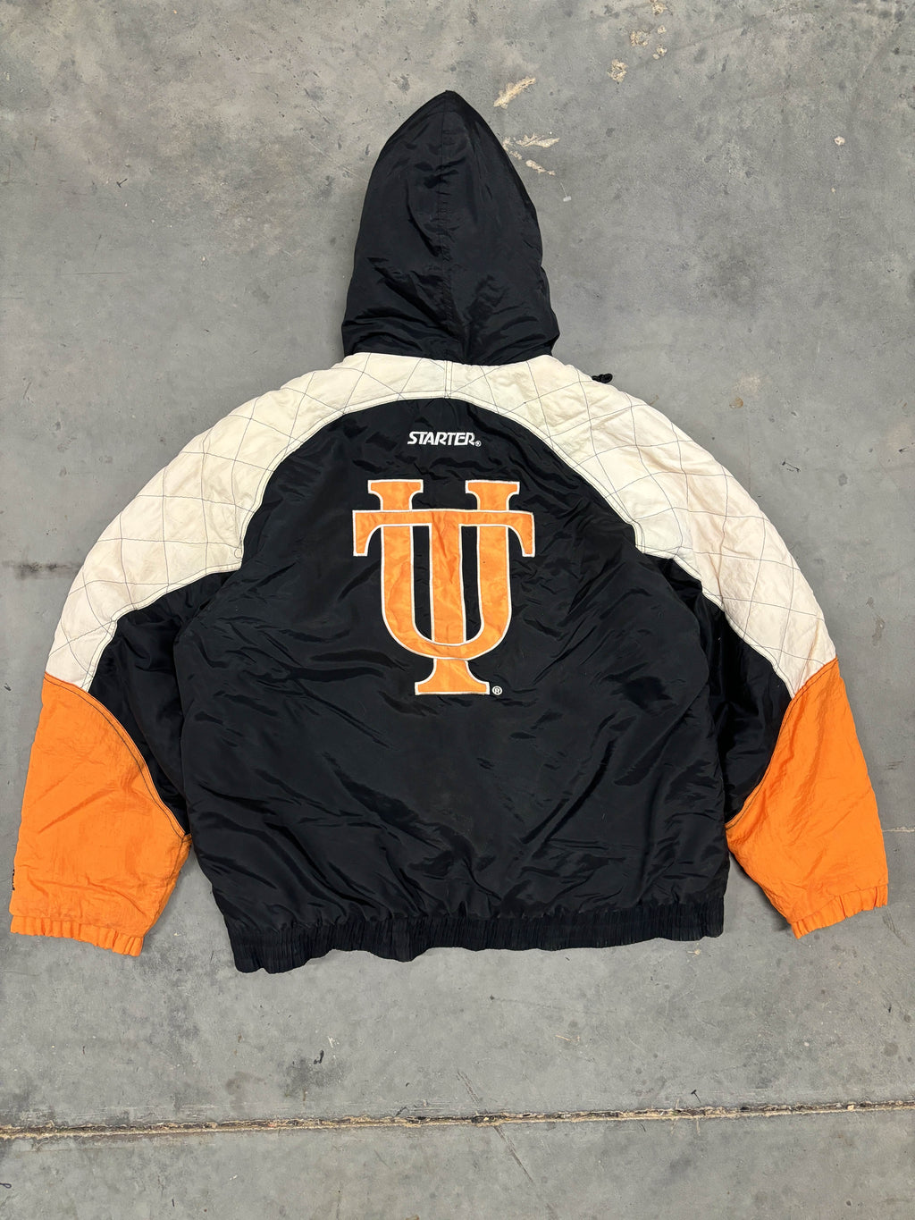 VINTAGE STARTER BLACK PUFFER - XL